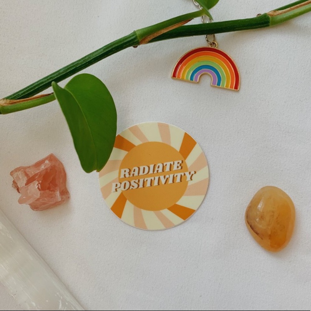 Radiate Positivity sticker